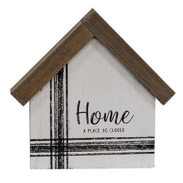 A Place to Cuddle Wooden House Sitter - The Fox Decor